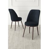 Hanah home set trpezarijskih stolica Jaxe 6 kom, antracit tkanina Babyface, braon metalne noge | Eponuda.com