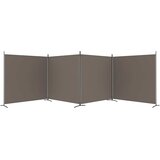 Sobna pregrada s 4 panela antracit 698 x 180 cm od tkanine | Eponuda.com