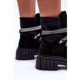 Boto Women's Suede Lace-Up Boots Black Acorn | ePonuda.com