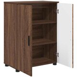 vidaXL Kopalniška omarica Rjavi hrast 60 x 35 x 80 cm Konstruiran les | Shoptok.si