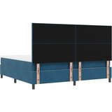  s opruga kutije Tamno plava 200 x 200 cm Baršun | shoptok.hr