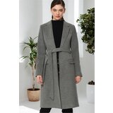 Dewberry Z6613 WOMEN'S COAT-PLAIN GREY Cijene