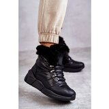 Kesi Women's Lace-up Snow Boots Black Anna Cene