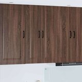 vidaXL zidni kuhinjski ormarić s policom smeđi hrast 60 x 31 x 100 cm | shoptok.hr