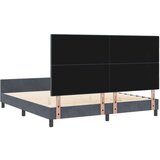  Postelja Temno Siva 180x200 cm Žamet, (22049693) | Shoptok.si