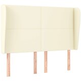  Vzglavje z ušesi krem 147x23x118/128 cm umetno usnje, (20736917) | Shoptok.si