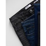 Reserved - Slim traperice isprana izgleda - mornarsko plava | shoptok.hr
