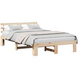  Krevetna konstrukcija Prirodna 120 x 190 cm Čvrsto borovo drvo | shoptok.hr