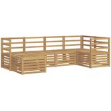  Set vanjskih sofa 6 pcs Bijela Poliester | shoptok.hr