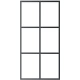  Klizna vrata s priborom ESG staklo i aluminij 102 x 205 cm | shoptok.hr