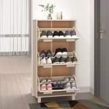 Ormarić za cipele HAMAR boja meda 59,5x35x117 cm od borovine | shoptok.hr
