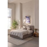 Bonami Selection Sivorjava oblazinjena zakonska postelja s prostorom za shranjevanje z letvenim dnom 180x200 cm Thessa Bold – | Shoptok.si