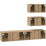  Set TV komoda Zidne 4 pcs Hrast artisan Konstruirano drvo | shoptok.hr
