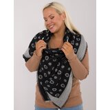 Factory Price Scarf-AT-SZ-1701.61-grey-black | Shoptok.si
