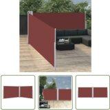 The Living Store Zložljiva stranska tenda rjava 100x1000 cm - Stranska Tenda, (21743051) Cene