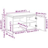  Klupa za hodnik s jastukom Dimljeni hrast 80 x 38 x 46 cm | shoptok.hr