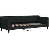  Dnevni krevet na razvlačenje crni 80 x 200 cm od tkanine | shoptok.hr