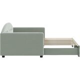  Dnevni krevet na razvlačenje svjetlosivi 90 x 200 cm baršunasti | shoptok.hr