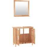  2-dijelni set kupaonskog namještaja od masivnog drva oraha | shoptok.hr