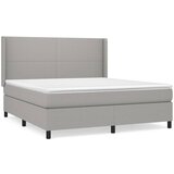 The Living Store Box spring postelja z vzmetnico svetlo siva 180x200 cm blago - Box Spring Postelja, (21503737) | Shoptok.si
