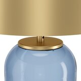 Eglo 390064 - Stona lampa CUITE 1xE27/40W/230V zlatna/plava | Eponuda.com