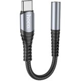 hoco. LS33 AUX priključek 3,5 mm na USB C adapter siv | Shoptok.si