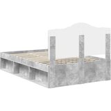  Krevetna konstrukcija Beton 120 x 200 cm Čvrsto borovo drvo | shoptok.hr