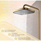 ELITE EDITION Termostatski nadometni tuš set BSE1420 z LED zaslonom — Brušeno zlato | Shoptok.si