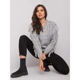 RUE PARIS Sweater-CA-SW-3746.06-grey Cene
