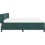  Krevet s opruga kutije Tamnozelena 200 x 200 cm Baršun | shoptok.hr