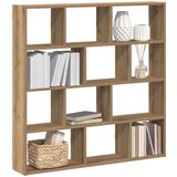 vidaXL Stenska kockasta polica 12 predelki artisan hrast inž. les | Shoptok.si