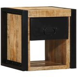 vidaXL Nočna omarica 40x35x40 cm Masivni neobdelan les Mango | Shoptok.si