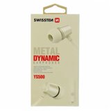 Swissten slušalice + mikrofon, In-ear, metalne, srebrno/bijele DYNAMIC YS500 Cijene