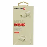 slušalice + mikrofon, In-ear, metalne, srebrno/bijele DYNAMIC YS500