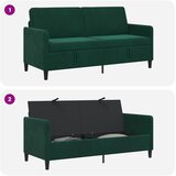 SOFA s pohranom Tamnozelena 172 x 78 x 87 cm Poliester | Eponuda.ba