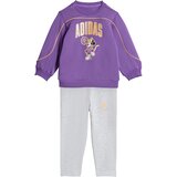 Adidas Komplet trenerka za devojčice I Dy Mi Jog JZ3548, Ljubičasto-siva Cene