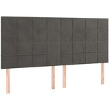  Box spring s madracem LED tamnosivi 200x200 cm baršun | shoptok.hr