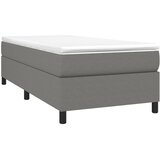  Okvir za krevet s oprugom tamnosivi 90x190 cm od tkanine | shoptok.hr