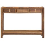  Konzolna stolica s ladicama s pohranom Smeđa 107 x 33 x 76 cm | shoptok.hr