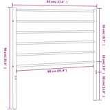  Metalno zamjensko uzglavlje crno 90 cm | shoptok.hr