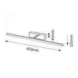  RASVJETA ZA SLIKE LED 125MM OD ZIDA PCTURE-SLIM RABALUX | shoptok.hr