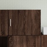 Maison Chic Stenska omarica - Zidna omarica rjavi hrast 50x42,5x40 cm inženirski les iu573, (22062908) | Shoptok.si