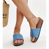 Gemre Blue cork wedge flip-flops Naifene | shoptok.hr