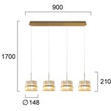  LED Visilica na sajli LUXE LED/46W/230V mesing | Eponuda.com