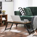 Songmics Miza za prenosnik RUSTIC s predalom rustikalna, LLD110B01 | Shoptok.si