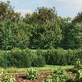 vidaXL Žična ograja s konicami za postavitev zelena 2x25 m | Shoptok.si