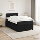  Boxspring krevet s madracem Crna 120 x 190 cm Baršun | shoptok.hr