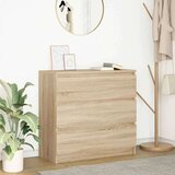  Komoda boja hrasta sonome 80x35x76 cm od konstruiranog drva | shoptok.hr