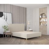 Maison de Rêve Bež oblazinjena zakonska postelja s prostorom za shranjevanje z letvenim dnom 120x200 cm Noto – | Shoptok.si