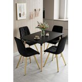  CIEZA stolica - crni baršun / zlatne noge x 1 | shoptok.hr